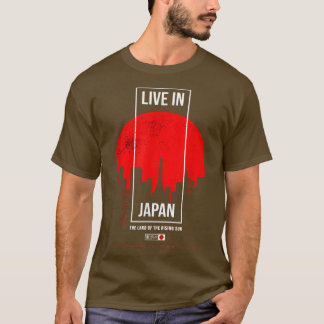 Live in Japan Streetwear Design T-shirt