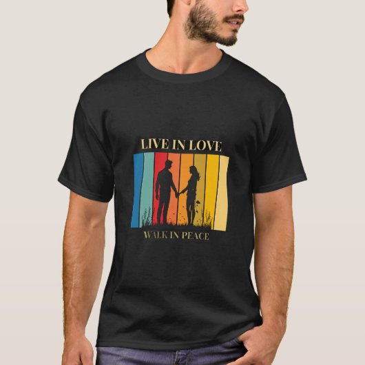 Live in Love men's t-shirt (Voorkant)