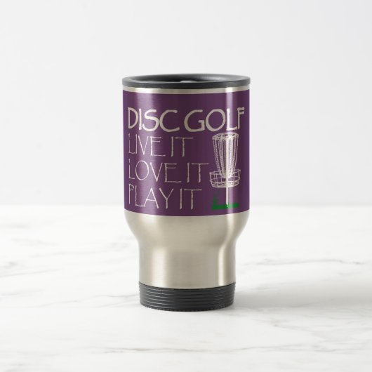 Live it love it Disc golf café tasse (Centre)
