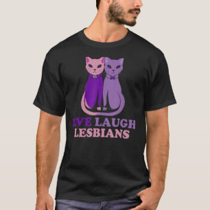 Live Lach Lesbisch Kat Paar Liefde Is Liefde LGBT T-shirt