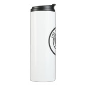 Live Lach Liefde Deze Grappige Wasbeer Thermosbeker (Gedraaid links)