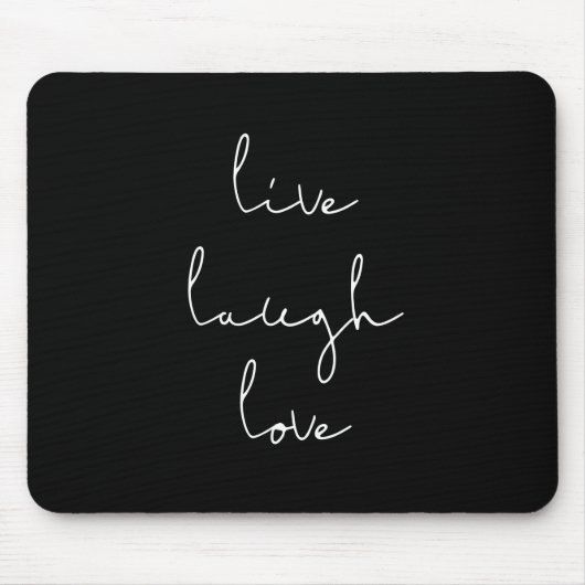 Live lach liefde mousepad muismat (Voorkant)