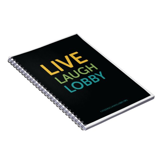 Live Lach Lobby Notitieboek - Zwart (Rechterzijde)