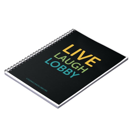 Live Lach Lobby Notitieboek - Zwart (Linkerzijde)
