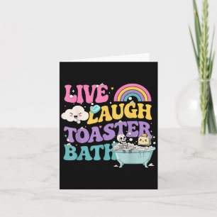 Live Lachen Toaster Bad Funny Skelet Meme Donkere Kaart
