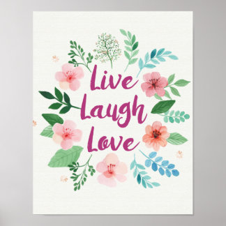 Live lacht, saafdoek poster