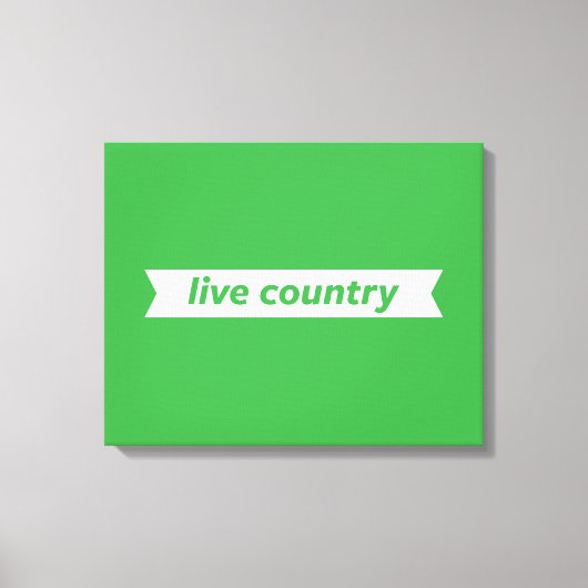 Live Land Canvas Afdruk (Voorkant)