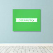 Live Land Canvas Afdruk (Insitu (Houten vloer))