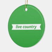 Live Land Keramisch Ornament (Links)