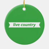 Live Land Keramisch Ornament (Achterkant)