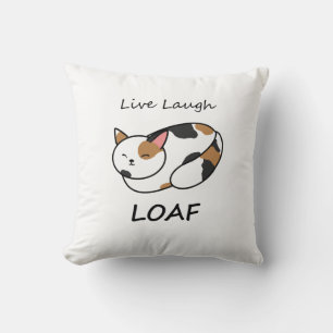 Live Lauder Loaf Calico Cat Coussin