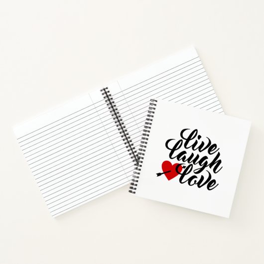 Live Lauder Love Valentine Calligraphy | Carnet (Intérieur)