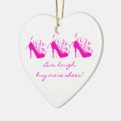Live, Laugh, koop meer Ornament voor je hart (Links)
