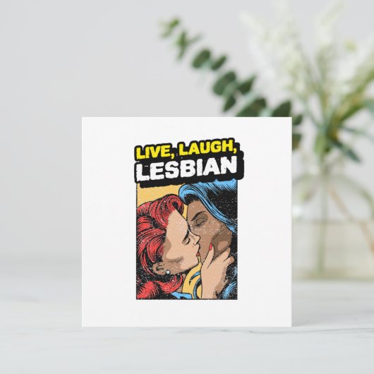 Live Laugh Lesbian (Staand voorkant)