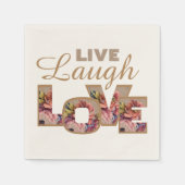 Live, Laugh, liefde Servetten (Voorkant)