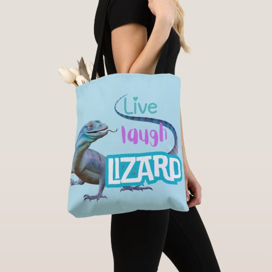 Live Laugh Lizard Draagtas (Dichtbij)