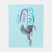 Live Laugh Lizard Fleece Deken (Voorkant)