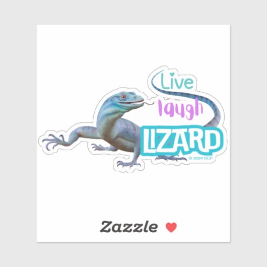 Live Laugh Lizard Sticker (Vel)