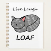 Live Laugh Loaf Grey Tabby Cat Organizer (Voorkant)