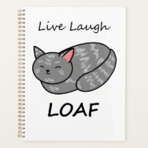 Live Laugh Loaf Grey Tabby Cat Organizer
