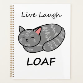 Live Laugh Loaf Grey Tabby Cat Organizer