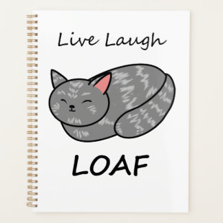 Live Laugh Loaf Grey Tabby Cat Organizer
