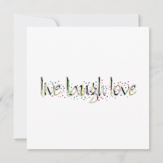 Live, Laugh, Love (Voorkant)