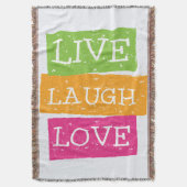 Live Laugh Love 2 Deken (Voorkant Verticaal)