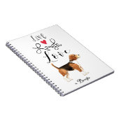 Live Laugh Love a Beagle Carnet (Côté Droit)