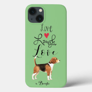 Live Laugh Love a Beagle iPhone 13 Hoesje