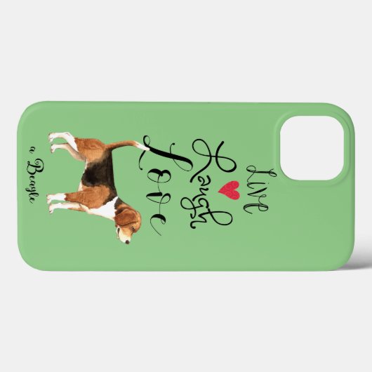 Live Laugh Love a Beagle Case-Mate iPhone Case (Achterkant (horizontaal))