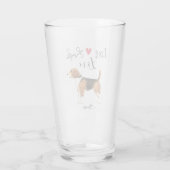 Live Laugh Love a Beagle Glass Glas (Achterkant)