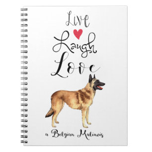 Live Laugh Love a Belgium Malinois Notitieboek