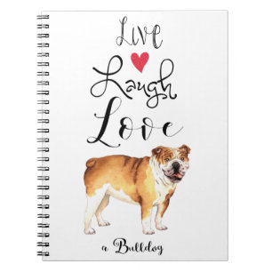 Live Laugh Love a Bulldog Notitieboek