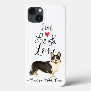 Live Laugh Love a Cardigan Welsh Corgi iPhone 13 Hoesje