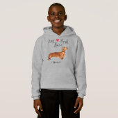 Live Laugh Love a Dachshund Hoodie (Voorkant volledig)