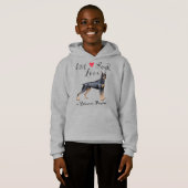 Live Laugh Love a Doberman Pinscher Sweat - shirt  (Devant entier)