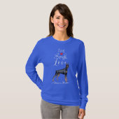 Live Laugh Love a Doberman Pinscher T-shirt (Devant entier)
