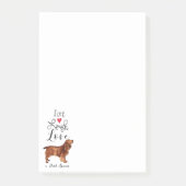 Live Laugh Love a Field Spaniel Post-it Notes (Devant)