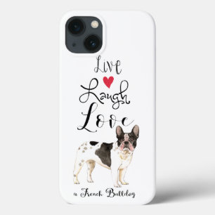 Live Laugh Love a French Bulldog iPhone 13 Hoesje