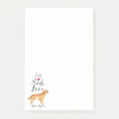 Live Laugh Love a Golden Retriever Post-it Notes (Voorkant)