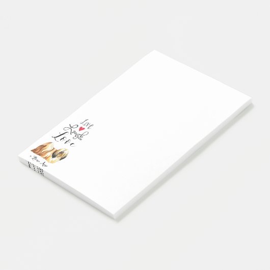 Live Laugh Love a Lhasa Apso Post-it® Notes (Schuin)