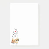 Live Laugh Love a Lhasa Apso Post-it® Notes (Voorkant)