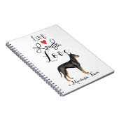 Live Laugh Love a Manchester Terrier Carnet (Côté Droit)