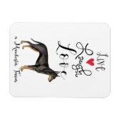Live Laugh Love a Manchester Terrier Magnet Magneet (Horizontaal)