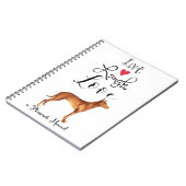 Live Laugh Love a Pharaoh Hound Carnet (Côté gauche)