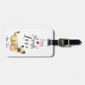 Live Laugh Love a Skye Terrier Bagagelabel (Voorkant horizontaal)