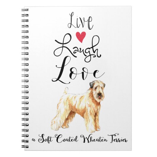 Live Laugh Love a Wheaten Carnet (Devant)