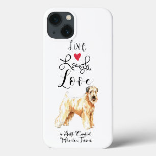 Live Laugh Love a Wheaten iPhone 13 Hoesje