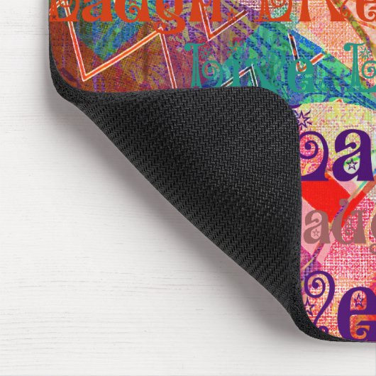 Live Laugh Love Abstract Textured Pset Pattern Muismat (Hoek)